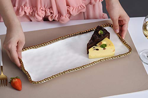 Pampa Bay Golden Salerno Medium Rectangular Tray