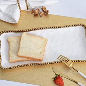 Pampa Bay Golden Salerno Medium Rectangular Tray