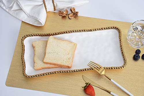 Pampa Bay Golden Salerno Medium Rectangular Tray