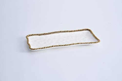 Pampa Bay Golden Salerno Medium Rectangular Tray