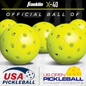 Franklin Sports Pickleball Paddle and Ball Set -Wooden Rackets + Pickleballs - 2 Players - Activator - USA Pickleball (USAPA) Approved (One Size)