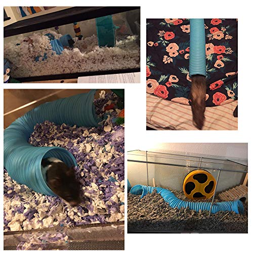 Small Animal Play Tunnel, Durable Resistant Plastic Guinea Pigs Tube, Fun Pet Tunnel Hideway for Guinea Pigs Chinchillas Rats and Dwarf Rabbits