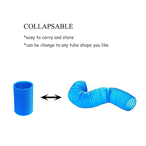 Small Animal Play Tunnel, Durable Resistant Plastic Guinea Pigs Tube, Fun Pet Tunnel Hideway for Guinea Pigs Chinchillas Rats and Dwarf Rabbits