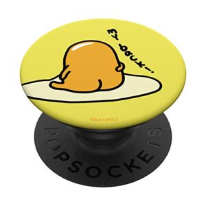gudetama the lazy egg my back! popsockets popgrip: swappable grip for phones & tablets