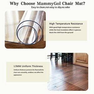 Office Chair Mat for Hard Wood Floors 36"x47" Heavy Duty Floor Protector Easy Clean