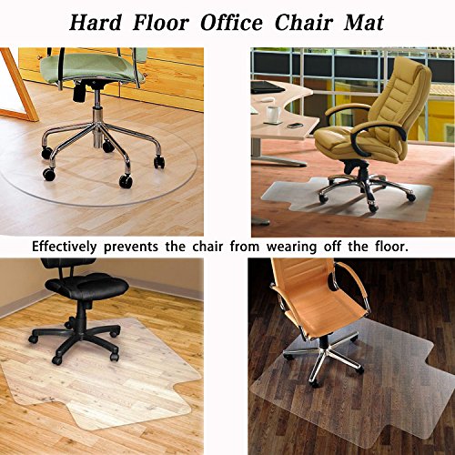 Office Chair Mat for Hard Wood Floors 36"x47" Heavy Duty Floor Protector Easy Clean