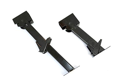 Red Hound Auto 4 Telescoping Folding Trailer Stabilizer Jacks Swing Down 1000 Lbs Support Capacity Each for RV Trailer Camper Includes Handle and Mounting Screws