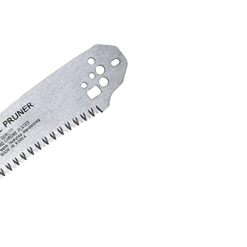 Universal Type Saw Blade, Compare the Holes on the Picture of the Blade and Your Pruner Pole and See if They Can Match Up, Pole Pruner Blade Replacement, Razor-Sharp Curved Blade Saw, Steel Blade with High Hardness and Sharpness, 15.5 inches Length