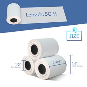 BESTEASY 2-1/4'' x 50' Thermal Receipt Paper Rolls - Cash Register Point of Sale Credit Card Paper - Premium Thermal Printer Paper (50 Rolls)