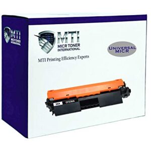 MTI 30A MICR Compatible CF230A Toner Replacement for HP Laser Pro MFP M203dw M227fdw M227fdn M203d M203dn M227sdn | M227 M203 Magnetic Ink Check Printer Cartridge