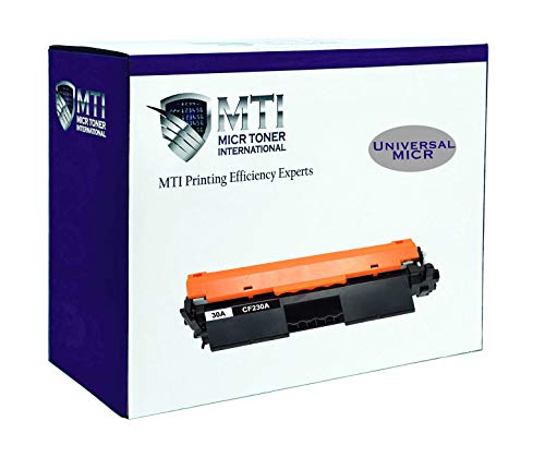 MTI 30A MICR Compatible CF230A Toner Replacement for HP Laser Pro MFP M203dw M227fdw M227fdn M203d M203dn M227sdn | M227 M203 Magnetic Ink Check Printer Cartridge