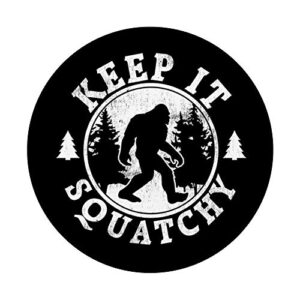 Cool Distressed Bigfoot Sasquatch - Keep It Squatchy PopSockets Grip and Stand for Phones and Tablets