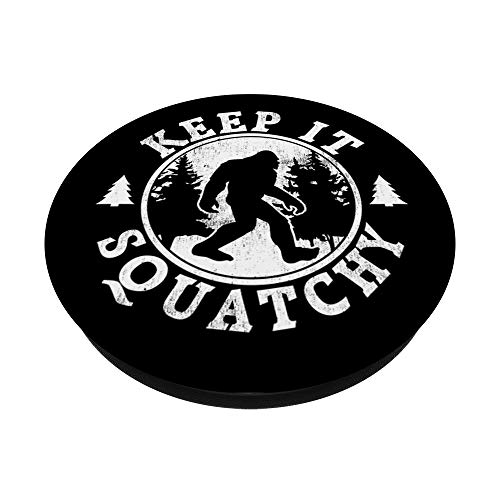 Cool Distressed Bigfoot Sasquatch - Keep It Squatchy PopSockets Grip and Stand for Phones and Tablets