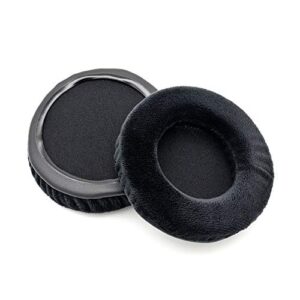 Velvet Ear Pads Replacement Foam Ear Cushions Covers Earmuffs Pillow Compatible with MSI ds502 DS-502 Headset Headphone Repair Parts (Black)