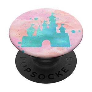 Pink Castle Gift for Her PopSockets PopGrip: Swappable Grip for Phones & Tablets