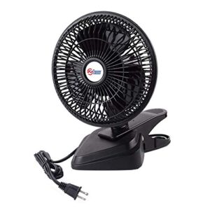 tn tonny convertible 6-inch desk & clip on fan two quiet speeds, household table clip on fans ac personal fans with 6 feet cord, ideal for the home, office, dorm, black