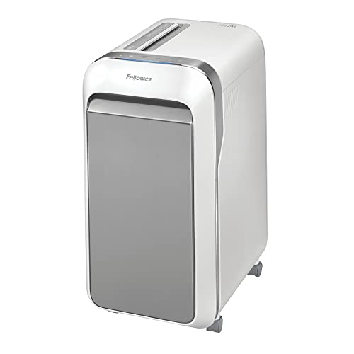 Fellowes ‎Powershred LX22M 20-Sheet 100% Jam-Proof Micro Cut Paper Shredder for Office and Home, White 5263201