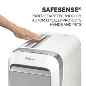 Fellowes ‎Powershred LX22M 20-Sheet 100% Jam-Proof Micro Cut Paper Shredder for Office and Home, White 5263201