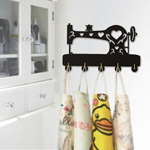 Sewing Machine Wall Hanger Decor Wall Hook Multi-Purpose Keys Handbags Holder for Tailor Couturier Fashion Designer
