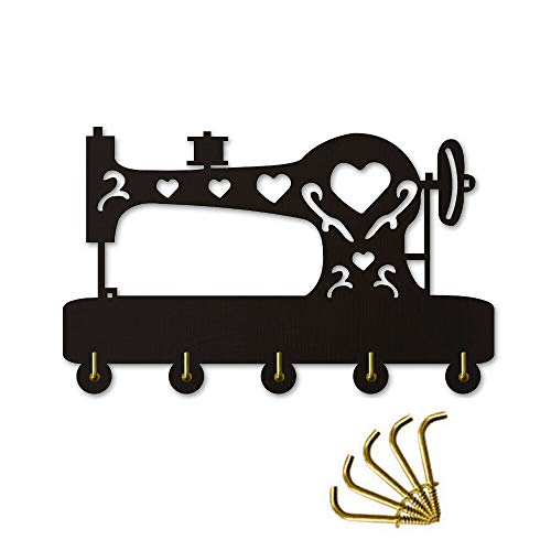 Sewing Machine Wall Hanger Decor Wall Hook Multi-Purpose Keys Handbags Holder for Tailor Couturier Fashion Designer