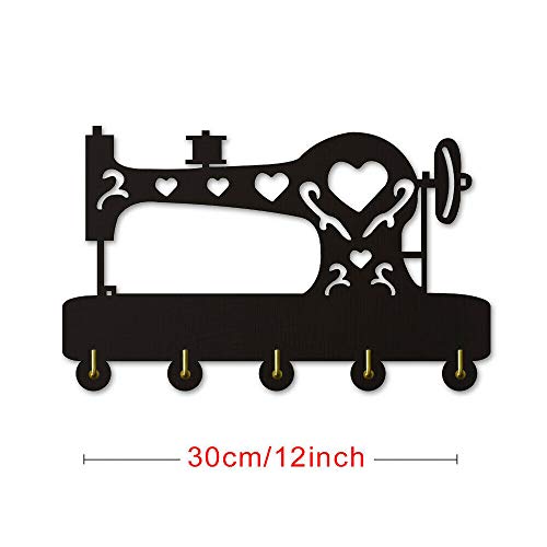 Sewing Machine Wall Hanger Decor Wall Hook Multi-Purpose Keys Handbags Holder for Tailor Couturier Fashion Designer