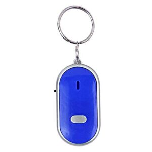key finder, voice control anti-lost device, key finder with whistle, pet keychain locator, key, suitcase (blue)