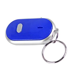 Key Finder, Voice Control Anti-Lost Device, Key Finder with Whistle, Pet Keychain Locator, Key, Suitcase (Blue)