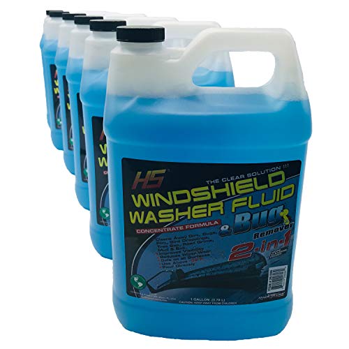 SH HS 29.606 Bug Wash Windshield Washer Fluid, 1 Gal (3.78 L) (Pack of 6)