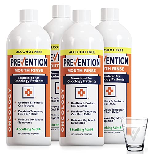 Prevention Oncology Mouth Rinse | Alcohol Free - Specially Formulated for Patients Undergoing Oncology Treatment, Value 4-Pack