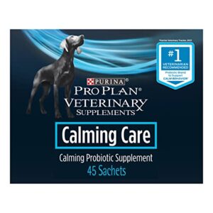 purina pro plan veterinary supplements calming care - calming dog supplements - 45 ct. box
