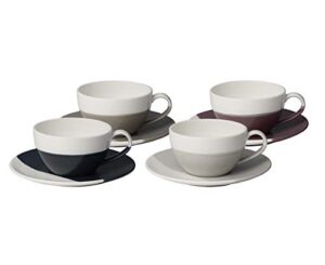 royal doulton coffee studio cappuccino cup & saucer (260ml), porcelain, mixed, 260 milliliters