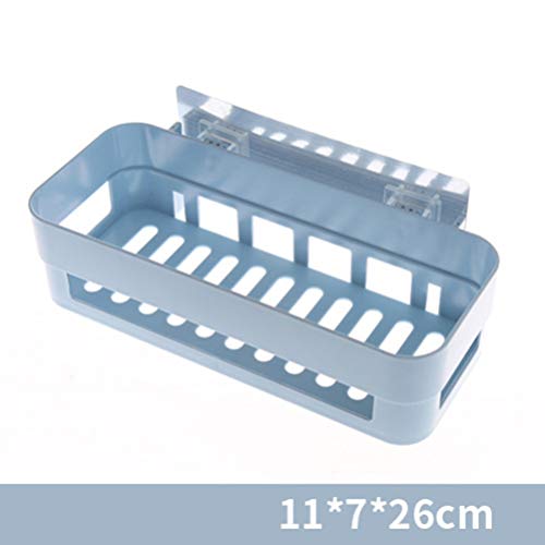 Cabilock Shelf Board 1Pc Bathroom Shelf Organizer Drill Free Plastic Self Adhesive Wall Storage Rack Shower Shelf Recyclabe Adhesive Pad for Closets Kitchen Organizer Rack