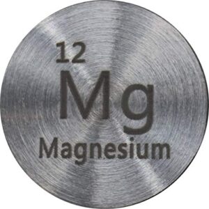 magnesium (mg) 24.26mm metal disc 99.9% pure for collection or experiments