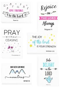 60 christian greeting cards - inspirational bible verse greeting cards -motivational religious greeting cards- 60 scripture greeting cards with 60 envelopes- 4 x 6 inch