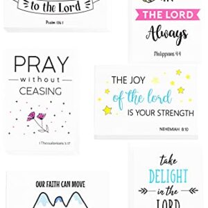 60 Christian Greeting Cards - Inspirational Bible Verse Greeting Cards -Motivational Religious Greeting Cards- 60 Scripture Greeting Cards with 60 Envelopes- 4 x 6 Inch