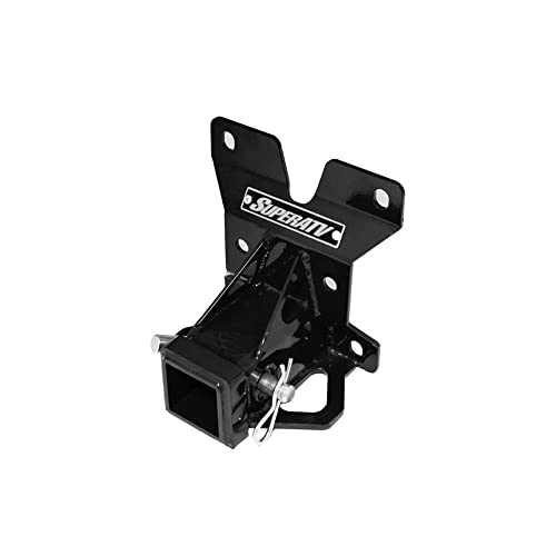 SuperATV 2" Rear Receiver Hitch for Can-Am Maverick X3 900 / X3 X / X3 Max (See Fitment) | Includes Cotter & Hitch Pin | 3/16” Heavy-Duty Steel | Tow up to 1650 Lbs. | Fits Standard 2" Attachments