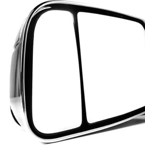 Carpartsinnovate For Dodge 02-08 Ram Flip-Up Chrome Power Heated Towing Side Mirrors+LED Signal