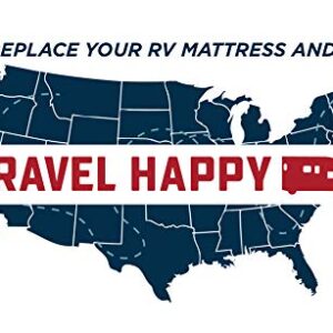 Travel Happy with an 8 INCH Narrow King (70" x 80" Inches) New Cooler Sleep Graphite Gel Memory Foam Mattress with Premium Textured 8-Way Stretch Cover Made in The USA