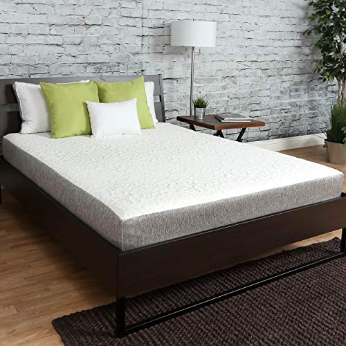 Travel Happy with an 8 INCH Narrow King (70" x 80" Inches) New Cooler Sleep Graphite Gel Memory Foam Mattress with Premium Textured 8-Way Stretch Cover Made in The USA