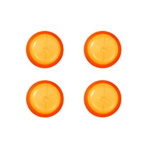 locator male replacement caps extended range, orange 2.0 lbs (4-pack)