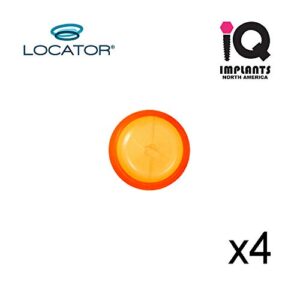 Locator Male Replacement Caps Extended Range, Orange 2.0 lbs (4-Pack)