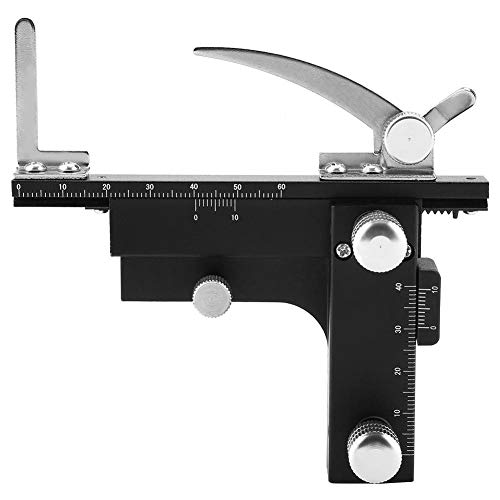 Microscope Movable Caliper, High-Precision Movable Ruler Mechanical Stage X-Y Uses on Microscope to Move The Slices