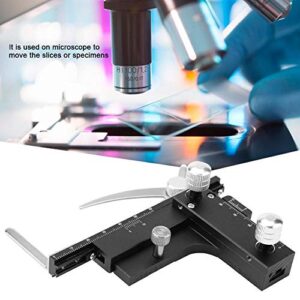 Microscope Movable Caliper, High-Precision Movable Ruler Mechanical Stage X-Y Uses on Microscope to Move The Slices