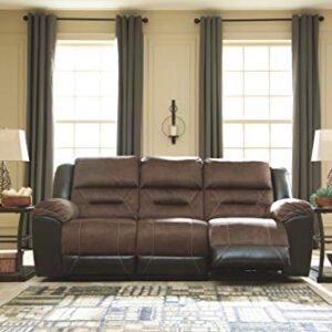 Signature Design by Ashley Contemporary Reclining Sofas, Brown