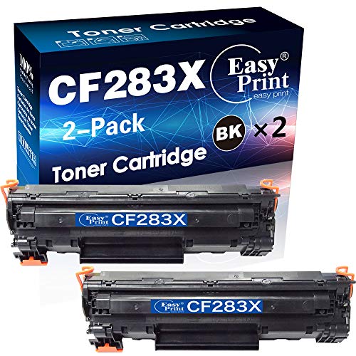 EASYPRINT 2-Pack Compatible 283X CF283X Toner Cartridge Replacement for 83X Used for HP Pro M125, M125a, M125fw, M126, M126a, M127, M127fn, M127fw, M201, M201mfp, M225, M225mfp Printer