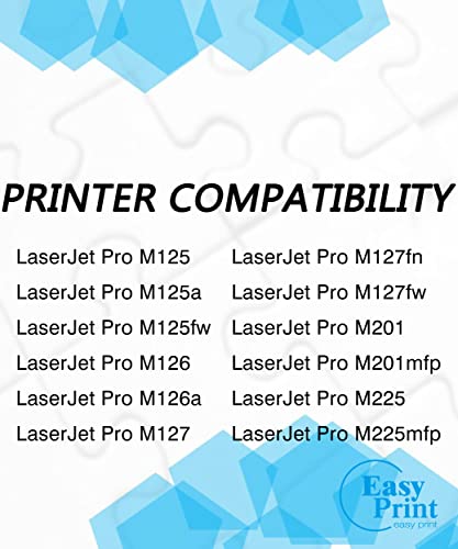 EASYPRINT 2-Pack Compatible 283X CF283X Toner Cartridge Replacement for 83X Used for HP Pro M125, M125a, M125fw, M126, M126a, M127, M127fn, M127fw, M201, M201mfp, M225, M225mfp Printer