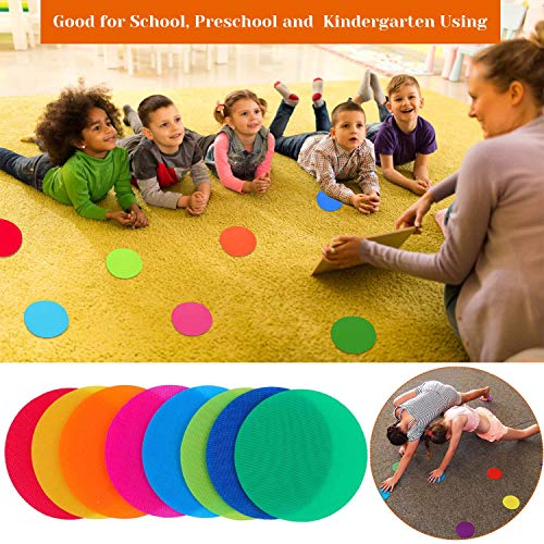 90 Pcs Carpet Markers Floor Dots, Shynek Carpet Dots for Classroom Carpet Markers for Teacher Supplies Elementary School Kindergarten Daycare Classroom Decoration