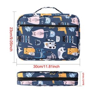 BOMKEE Coloring Pencil Case 220 Slots Pencils/Gel Pens Organizer Waterproof Travel Case Zipper Carrying Portable Pencil Markers Pen Holder Bag for Painter Writers