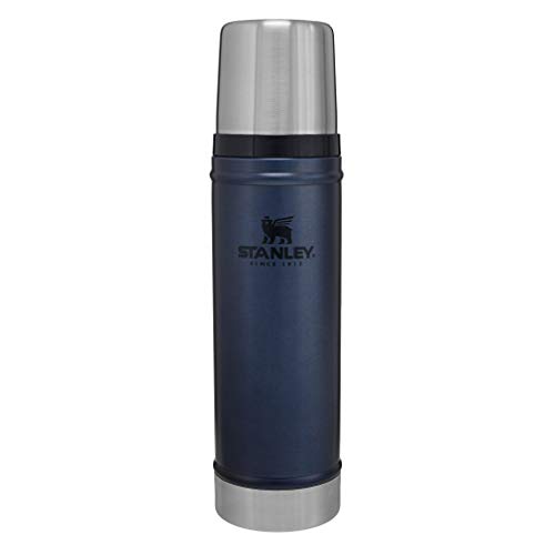Stanley Classic Vacuum Insulated Wide Mouth Bottle - BPA-Free 18/8 Stainless Steel Thermos for Cold & Hot Beverages – Keeps Liquid Hot or Cold for Up to 24 Hours, Nightfall, 20 oz