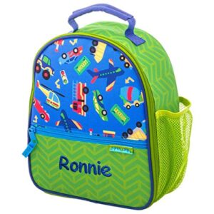 dibsies personalized trendsetter lunch box (cars, trucks, planes, & trains)